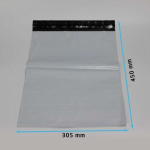 Futártasak szürke színű, leragasztható 305x450 mm