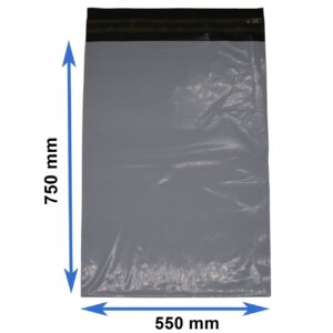 Futártasak szürke színű, leragasztható 550x750 mm