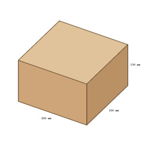Kartondoboz, A0, 250x150x130 mm TF doboz