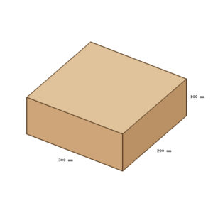 Kartondoboz, A19, 300x200x100 mm TF doboz
