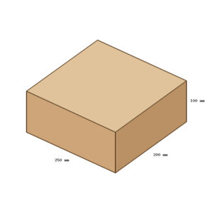 Kartondoboz, A20, 250x200x100 mm TF doboz