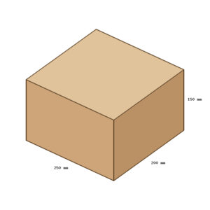 Kartondoboz, A34, 250x200x150 mm TF doboz