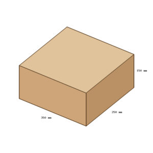 Kartondoboz, A44, 350x250x150 mm TF doboz