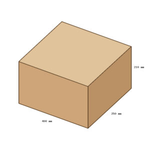 Kartondoboz, A5, 400x250x210 mm TF doboz