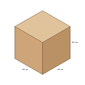 Kartondoboz, B29, 400x400x400 mm, 5 rétegű TF doboz