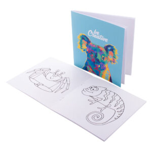 egyediesíthető kifestő füzet, állatok