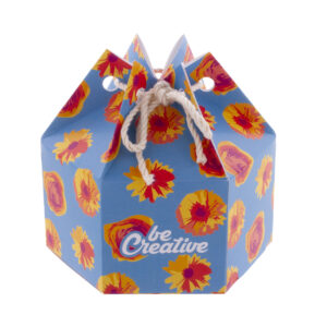 hatszögletű ajándékdoboz