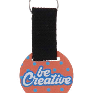 egyedi kulcstartó, kör