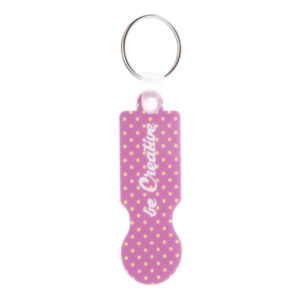 kulcstartós bevásárló érme