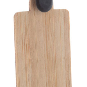 bambusz kulcstartós bevásárló érme