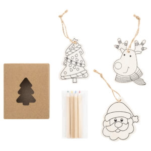 színezhető karácsonyfadíszek