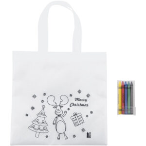 színezhető karácsonyi táska