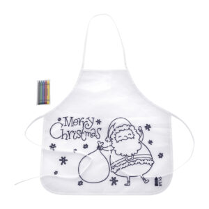 színezhető karácsonyi kötény gyerekeknek