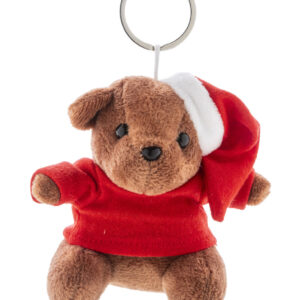 plüss karácsonyi maci kulcstartó