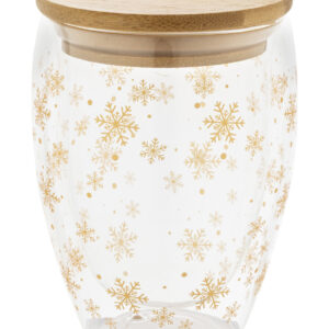 karácsonyi üveg thermo pohár