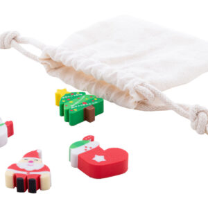 karácsonyi radír szett